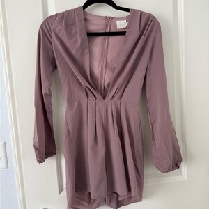 Elegant Mauve V-Neck Women's Top